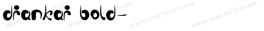 diankai bold字体转换